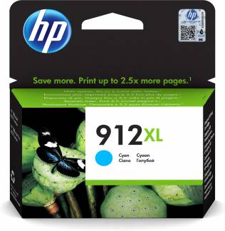 HP 912XL High Yield Cyan Ink Cartridge