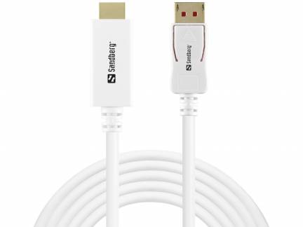 DisplayPort 1.4 HDMI 4K/60Hz, White (2m)