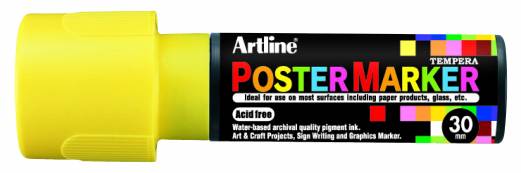 Poster Marker Artline 30 fl.gul