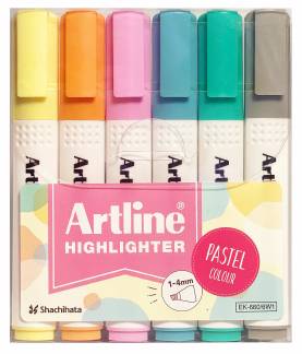 Overstregningspen Artline 660 Pastel 6-P