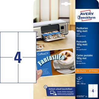 Indstik t/navneskilte printbare 105x148mm (100)