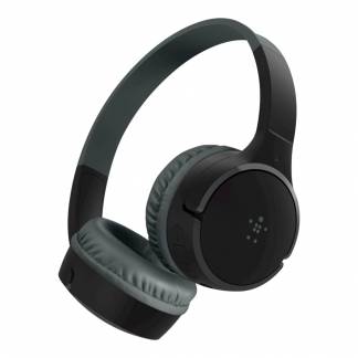 SOUNDFORM Mini Wireless On-Ear Headphones for Kids Black