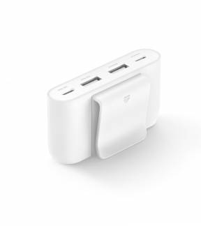 4 port USB Power Extender 2xC 2xA up to 30W, White