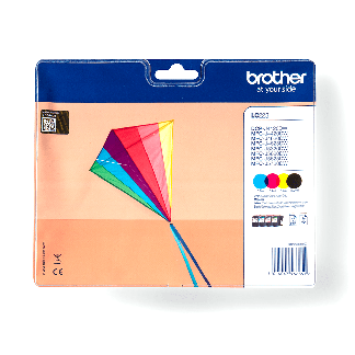 LC223VALBP CMYK ink Multipack