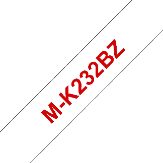 M-K232 tape 12mm red/white