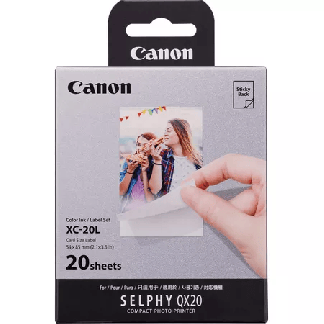 Canon XC-20L Ink/Paper Set, 54x85 mm, 20 Prints