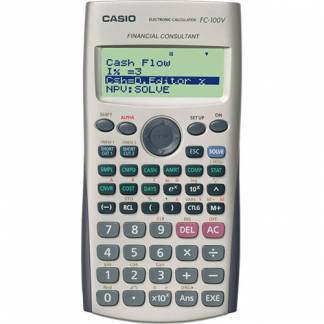 Casio financial calculator FC100V-2, Black