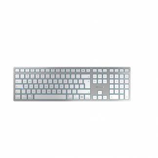 Cherry KW 9100 Slim for MAC Wireless Keyboard, Silver/White