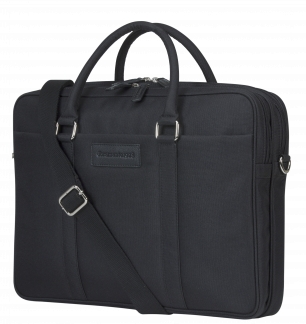 Ginza - 16 Duo Pocket Laptop Bag PURE (Recycled) - Black