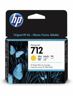 HP 712 29ml Yellow DesignJet Ink Cartridge