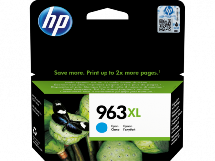 HP 963XL High Yield Cyan Ink Cartridge