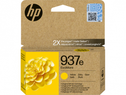 HP 937e EvoMore Yellow Original Ink Cartridge