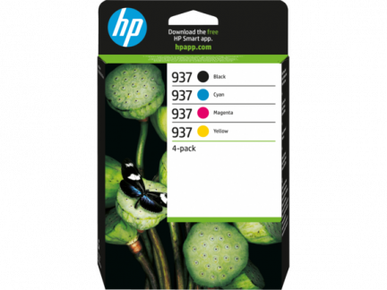 HP 937 CMYK Original Ink Cartridge 4-Pack