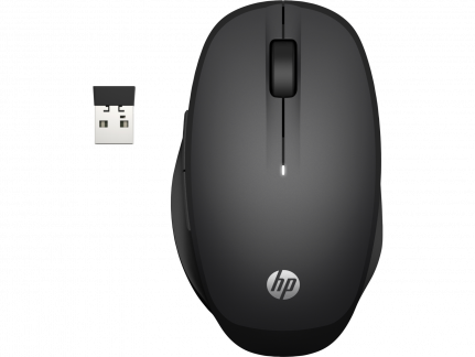 HP Dual Mode Black Mouse, Black (Consumer)