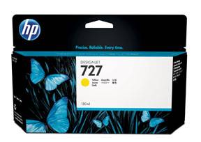 HP 727 Yellow ink cartridge, 130 ml.