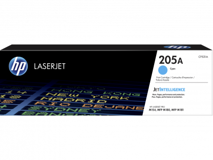 LaserJet 205A cyan toner