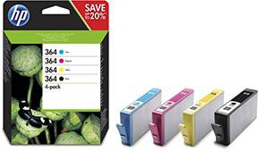 HP 364 b/c/m/y ink 4-pack