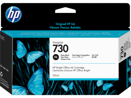 HP 730 130 ml. Photo Black DesignJet Ink Cartridge