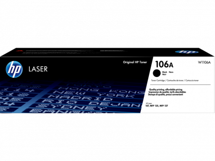 LaserJet 106A black toner cartridge 1K