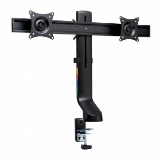 Monitor Arm Space Saving Dual Black