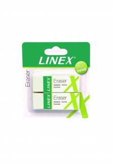 Linex er30/2b 2 pvc-free erasers in blister card