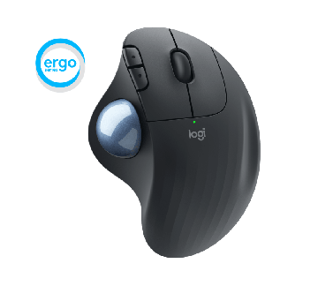 M575 ERGO Business Wireless Trackball, Graphite