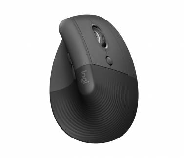 Logitech Lift Right Vertical Ergonomic Mouse, Graphite/Black