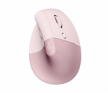 Logitech Lift Right Vertical Ergonomic Mouse, Rose/Dark Rose