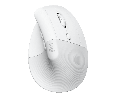 Lift Vertical Ergonomic Mouse for Business, White/Grey