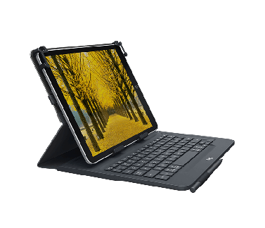 10'' Universal Folio w/Keyboard, Black (Nordic)