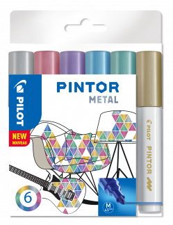 Marker Pintor Medium Metal Mix 1,4 ass (6)