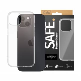 PanzerGlass SAFE. by TPU Case Transparent iPhone 15 Beskyttelsescover Transparent Apple iPhone 15