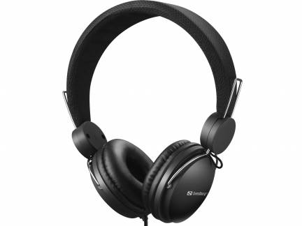 Sandberg MiniJack Headset with Line-Mic, Black