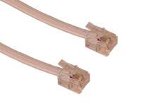Phone Cable RJ11-RJ11, White (1,8m)