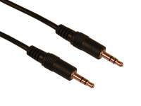 MiniJack m-m Cable, Black (2m)