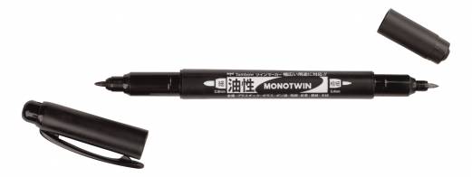 Fineliner Tombow MONO twin pen 0,4/0,8 sort