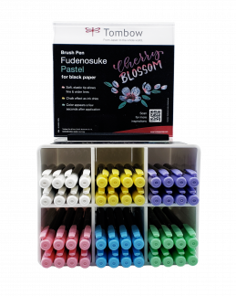 Marker Tombow Fudenosuke soft pastel display ass (48)