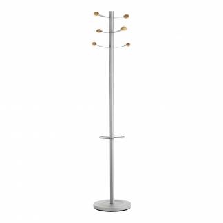 Unilux Coat Stand Bouqet, Grey/Beech