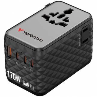 VERBATIM 170W Universal Travel Adapter Black