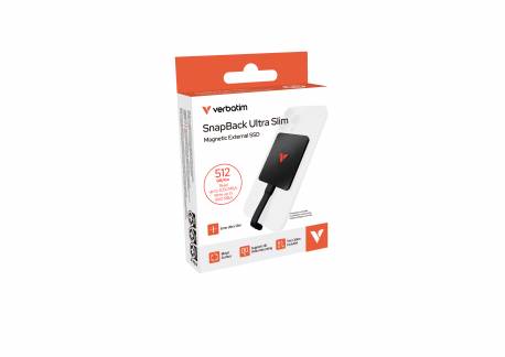 SnapBack Ultra Slim SSD USB 3.2 Gen 2x2 512GB Black