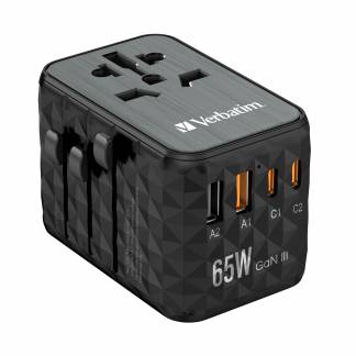 GaN III Universal Travel Adapter UTA-05 PD65W QC 4+