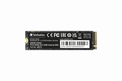 VERBATIM Vi3000 Internal PCIe NVMe M.2 SSD 256GB