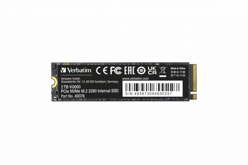 VERBATIM Vi3000 Internal PCIe NVMe M.2 SSD 2TB