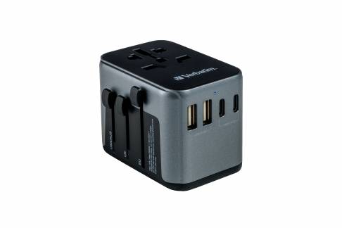 Universal Travel Adapter UTA-03 PD30W/QC / 2xUSB / 2xType-C