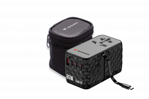 VERBATIM Charge Travel Adapter Diamond 85W Ret Cable CNT-02