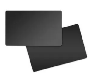 Zebra blank black 0,30mm thick cards, food safe, (500)