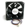 StarTech.com 80x25mm Computer Case Fan PWM - Pulse Width Modulation Connector - computer cooling Fan - 80mm Fan - pwm Fan (FAN8025PWM) Fan 1-pack Sort 80 mm