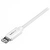 StarTech.com 1m (3ft) White Apple 8-pin Lightning Connector to USB Cable for iPhone / iPod / iPad - Charge and Sync Cable - 1 meter (USBLT1MW) Lightning-kabel 1m