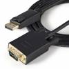 StarTech.com Adapter 20 pin DisplayPort han haspet -> 15 pin HD D-Sub (HD-15) han 1 m Sort