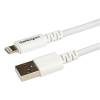 StarTech.com 3m (10ft) Long White Apple® 8-pin Lightning Connector to USB Cable for iPhone / iPod / iPad - Charge and Sync Cable (USBLT3MW) Lightning-kabel 3m